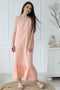 Image 1 of Summer linen dress with a V-neckline and has no sleeves Sheila from Baltic Linen